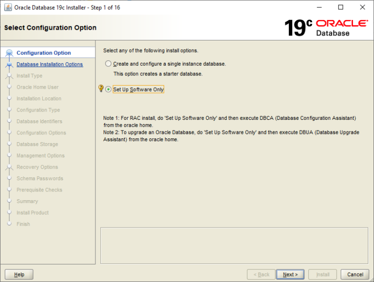 how to install oracle 19c on windows 11